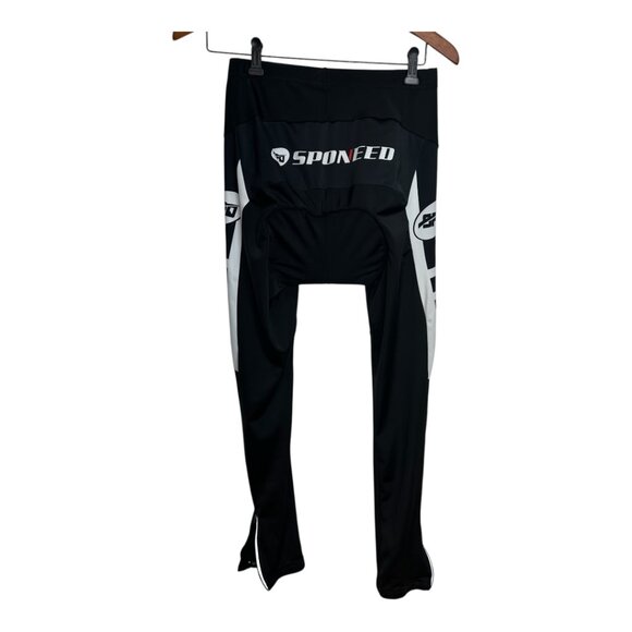 Sponeed Other - SPONEED Padded Cycling Tights/Leggings Black White Zip Ankles Size XL (CN XXL